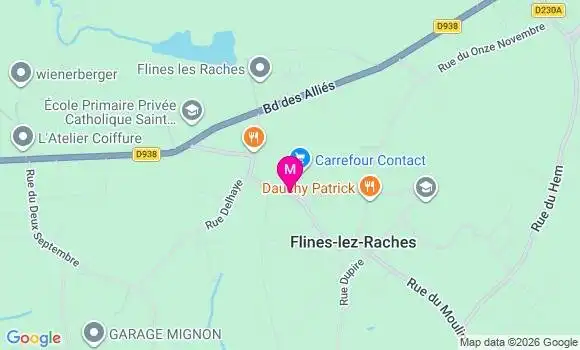 Localisation Carrefour Contact - 59148