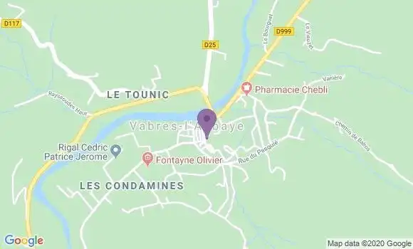 Localisation Vabres l