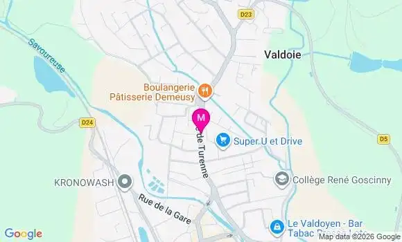 Localisation Super U - 90300