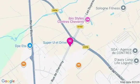 Localisation Super U - 41700