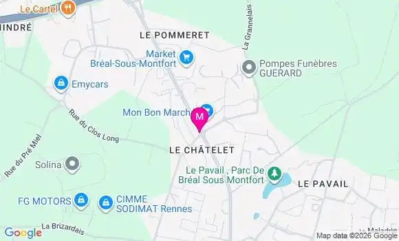 Localisation Carrefour Mark - 35310