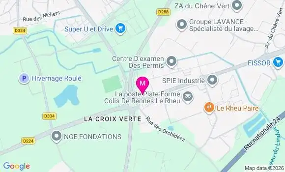 Localisation Super U - 35650