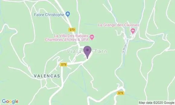 Localisation Viala du Tarn Bp - 12490
