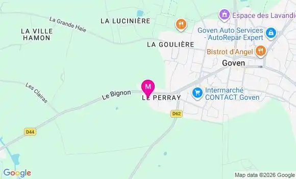 Localisation Intermarche Contact - 35580