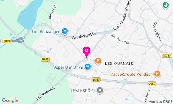 Localisation Super U - 85700