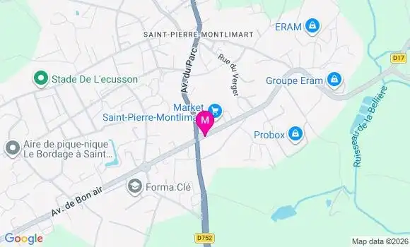 Localisation Carrefour Maret - 49110
