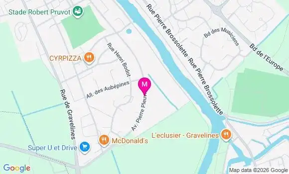 Localisation Super U - 59153