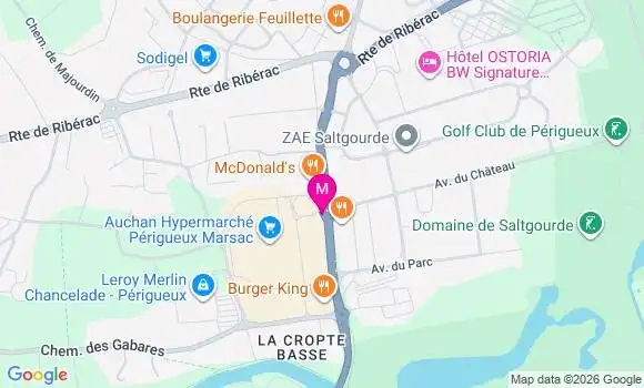 Localisation Auchan - 24430
