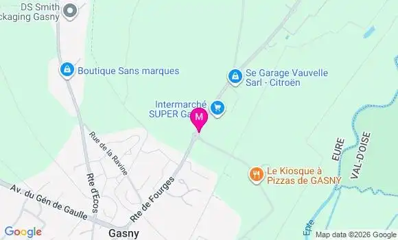 Localisation Gasny - 27620