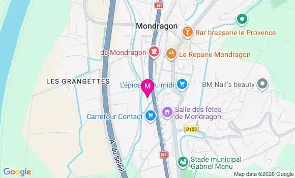 Localisation Carrefour Contact - 84430