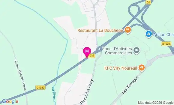 Localisation Auchan - 02300
