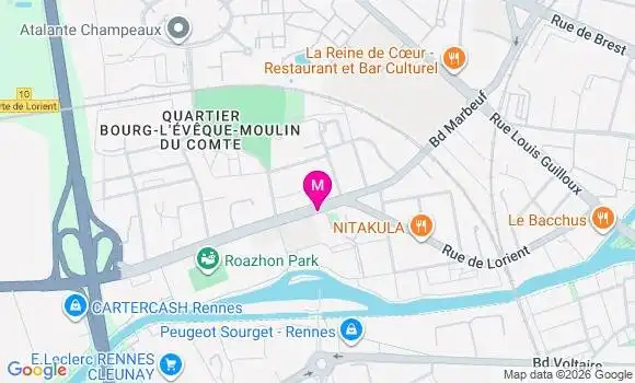 Localisation Carrefour City - 35000