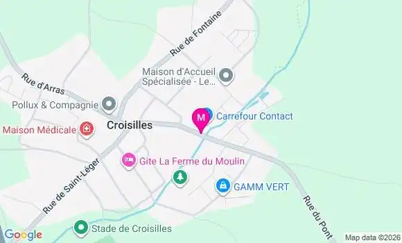 Localisation Carrefour Contact - 62128
