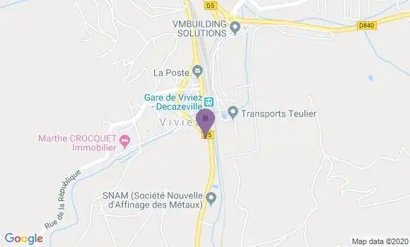 Localisation Viviez Bp - 12110