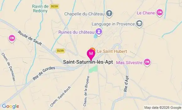 Localisation Saint Saturnin Lest - 84490