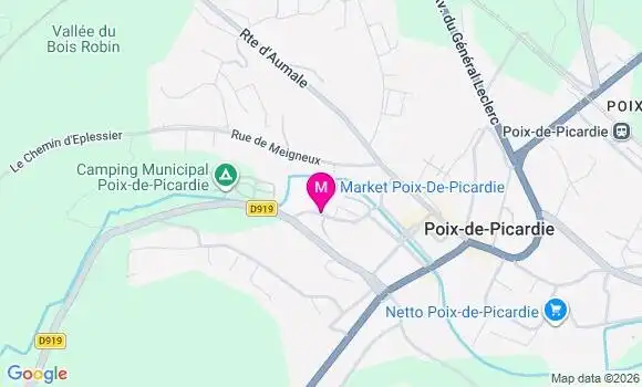 Localisation Carrefour Market - 80290
