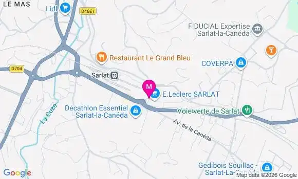Localisation E.leclerc - 24200