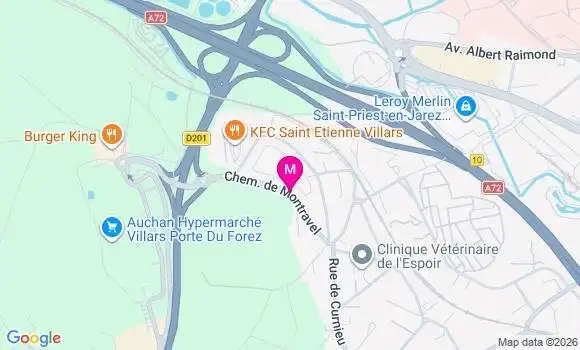 Localisation Auchan - 42390