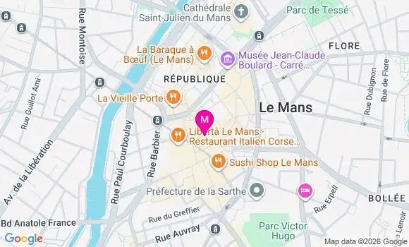 Localisation U Express République - 72000