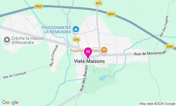 Localisation Viels Maisons - 02540