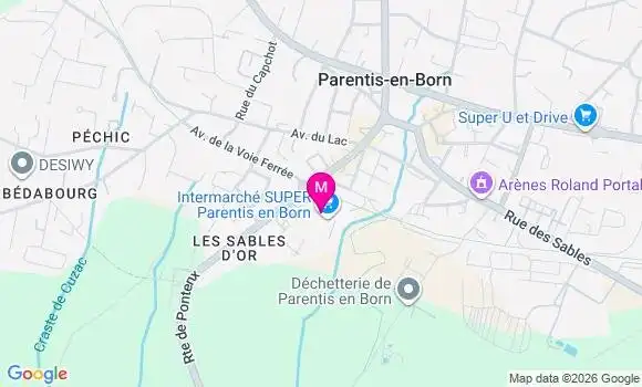 Localisation Intermarche Super - 40160