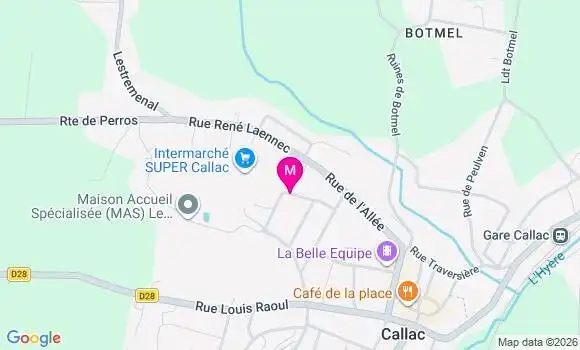 Localisation Intermarche Super - 22160