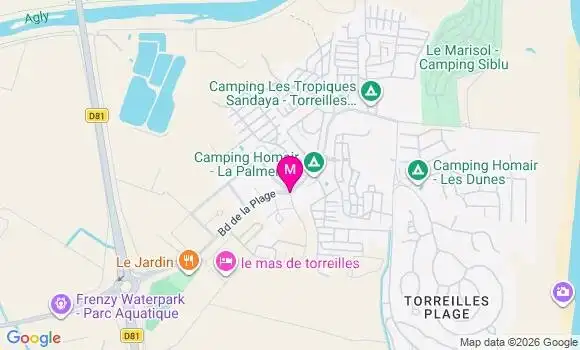 Localisation Plage Vival - 66440