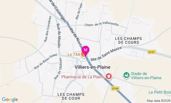 Localisation Superette Vival - 79160