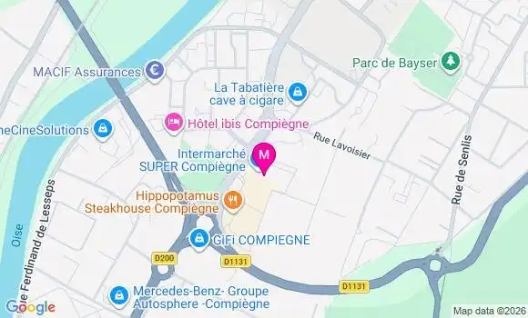 Localisation Intermarche Super - 60200