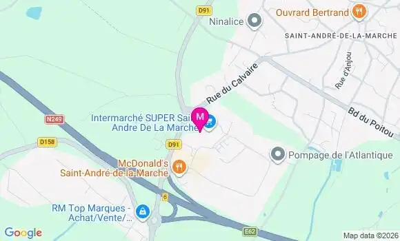 Localisation Intermarche Super - 49450