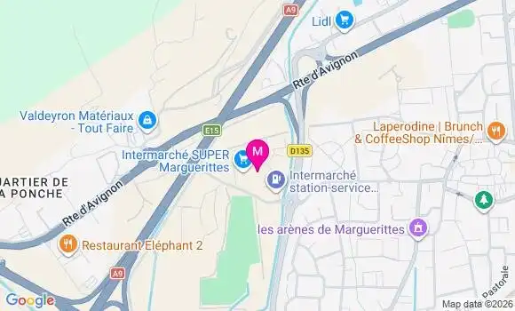 Localisation Intermarche Super - 30320