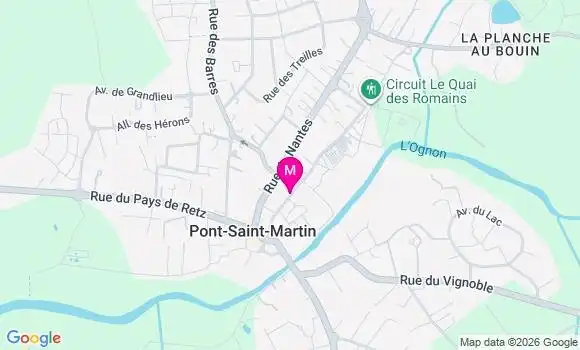 Localisation Pont Saint Martin - 44860