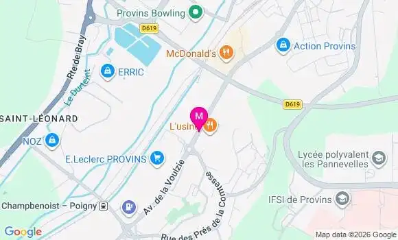 Localisation E.leclerc - 77160