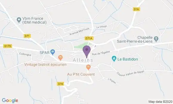 Localisation Alleins Bp - 13980