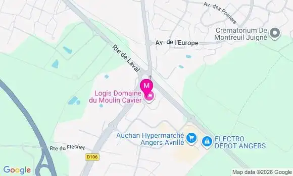Localisation Auchan Hyper - 49240