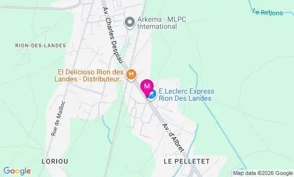Localisation E.leclerc Express - 40370