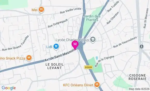 Localisation Carrefour Market - 45100