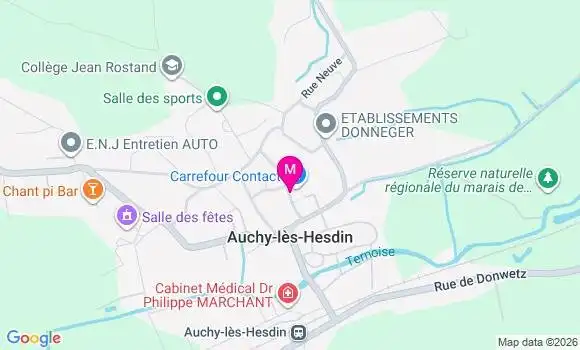 Localisation Carrefour Contact - 62770