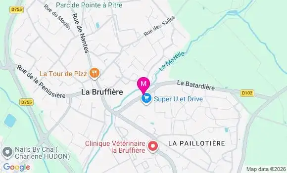 Localisation Super U - 85530
