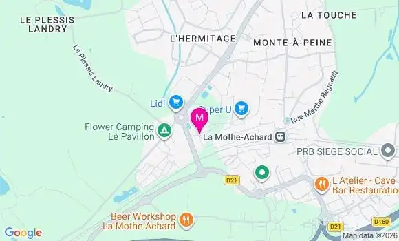 Localisation Super U - 85150