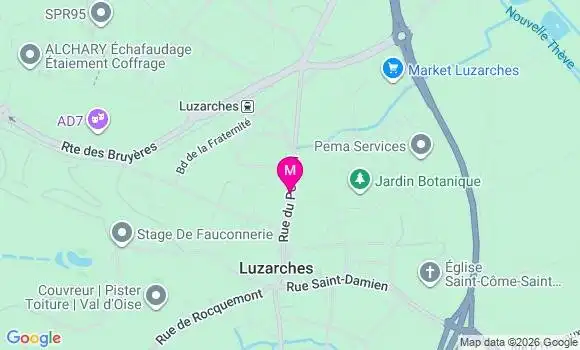 Localisation Carrefour Market - 95270