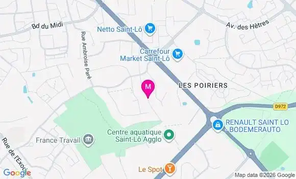 Localisation Intermarche Hyper - 50000