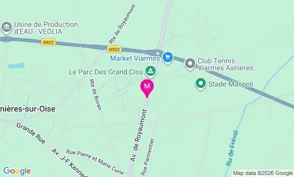 Localisation Carrefour Market - 95270