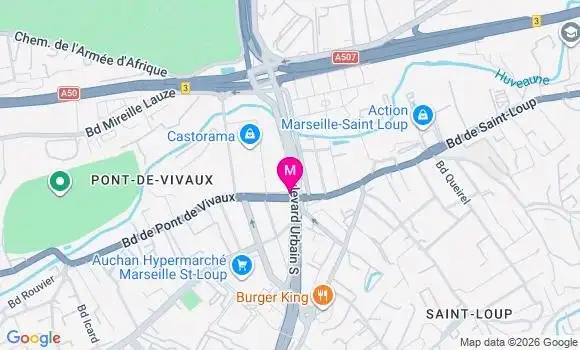 Localisation Carrefour City - 13010