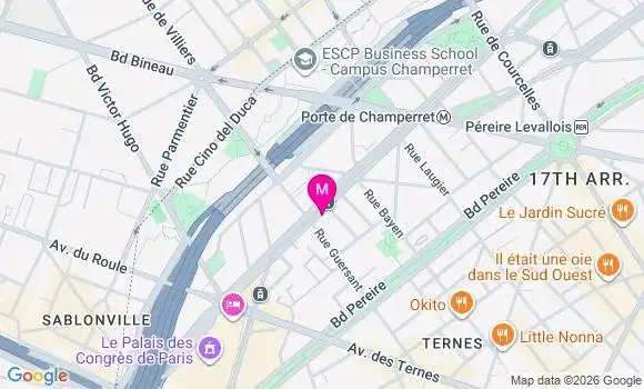 Localisation Auchan - 75017
