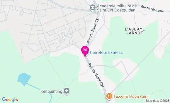 Localisation Carrefour Express - 56380