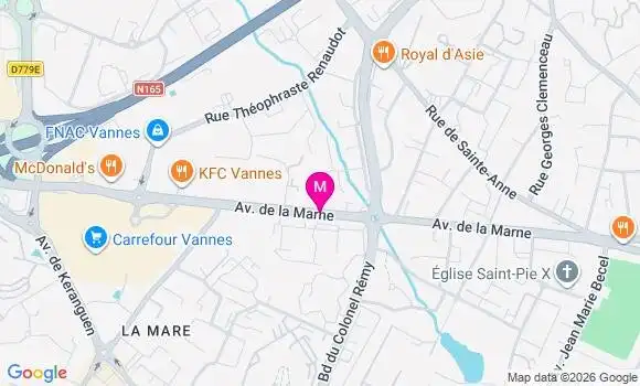 Localisation Carrefour - 56000