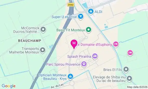 Localisation Super U - 84170