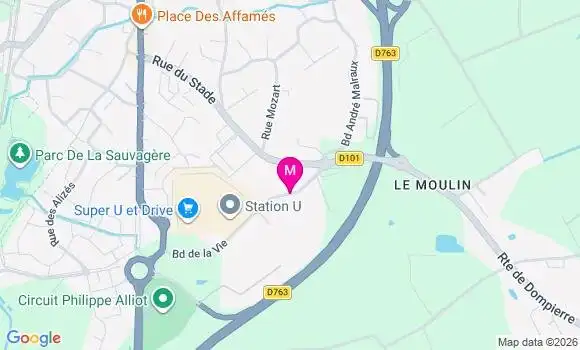 Localisation Super U - 85170