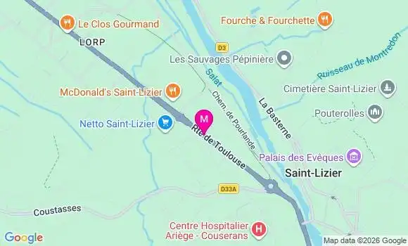 Localisation Intermarche Super - 09190